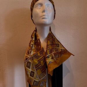 Exotic Silk Print Scarf - 32 Inch OBLONG (Made In Japan)